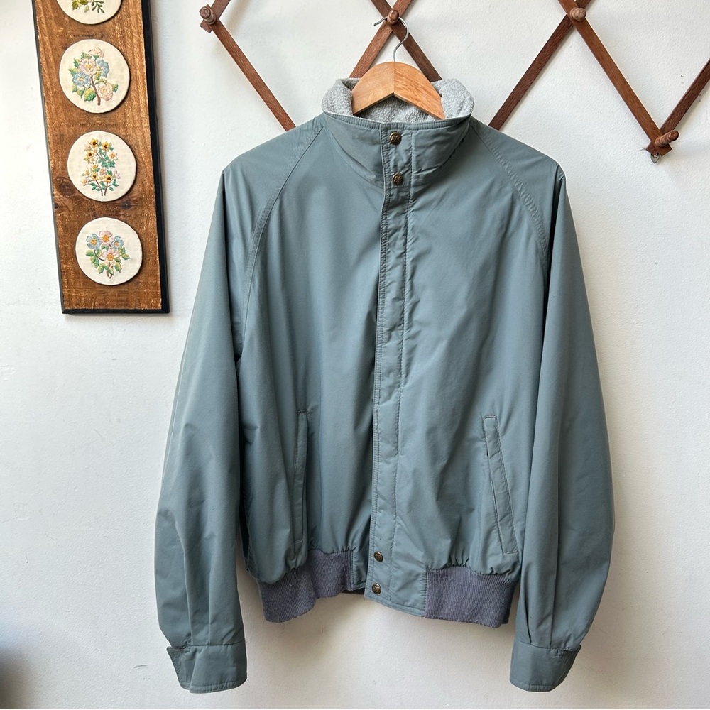 Eddie Bauer Vintage Gore-Tex Teal Fleece Lined Jacket